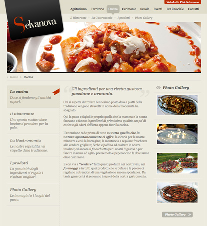 Agriturismo Selvanova website