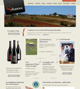 Web design per Agriturismo Selvanova