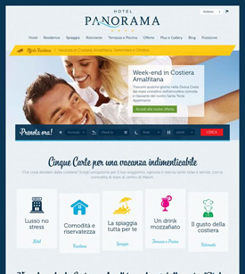 Web design per Hotel Panorama Maiori
