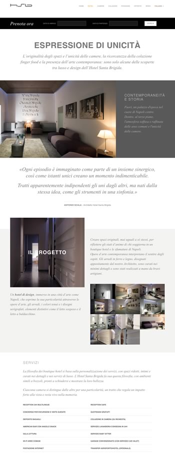 Hotel Santa Brigida - Napoli - website