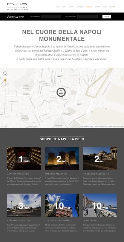 Hotel Santa Brigida - Napoli website