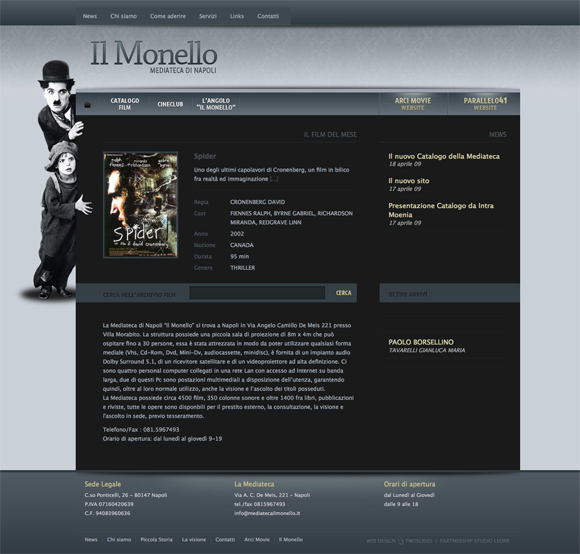 Mediateca Il Monello website
