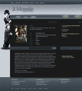 Web design per Mediateca Il Monello