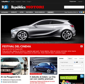 La Repubblica Motori - website
