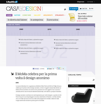 Repubblica.it - Casa&Design - website